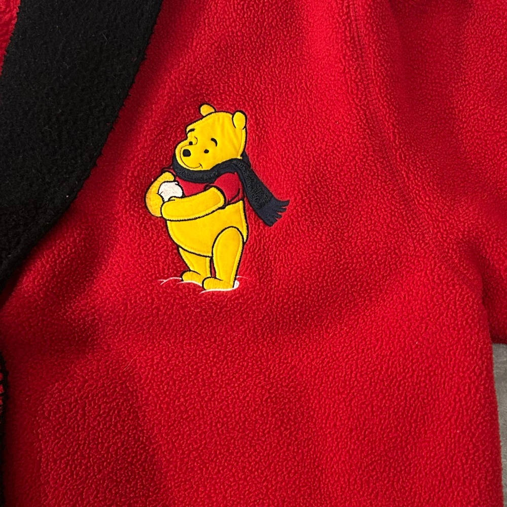 Vintage Disney Pooh & tiger fleece toggle button jacket - Picture 3 of 12